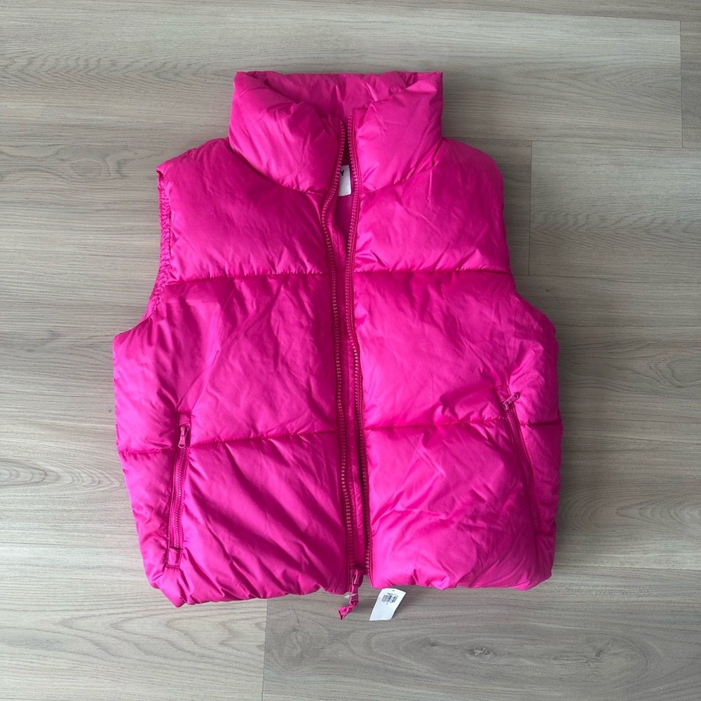 Vibrant Pink Puffer Vest